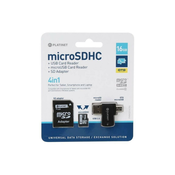 4v1 MicroSDHC 16GB + SD adapter + MicroSD bralnik + OTG adapter