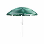 Happy Green Dežnik za plažo 230 cm, zelene črte