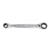 4 v 1 gearplus odprt očesni ključ s preklopno dvojno ragljo. 10x13x17x19mm 503.4565 ks tools