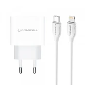 Kucni punjac Comicell Superior CO-DC56 Fast PD 20W 3A Type C na Lightning beli (CERT)