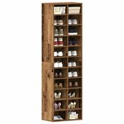 shumee vidaXL omara za čevlje iz starega lesa 54x34x183 cm inženirski les