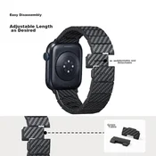 Pitaka Zamenska narukvica za pametne satove za Apple Watch, Siva