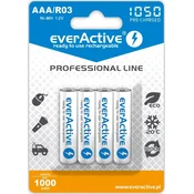 everActive Baterije AAA/R03 Professional Line 1050 mAh, 4 kosi