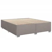 Vidaxl Posteljni okvir brez vzmetnice taupe 180x200 cm blago