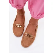 Ženski mokasini z verižico Camel