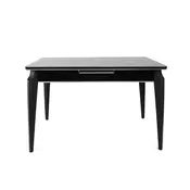 Hanah Home Trpezarijski sto Star 120x75x79cm Crno-Srebrni