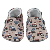 Snugi copat CK2602 Construction trucks barefoot F brown 20