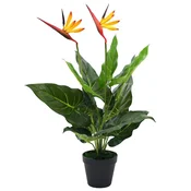 Vidaxl Umetna rastlina strelicija/rajska ptica 66 cm