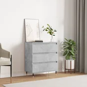 shumee vidaXL Predalnik, betonsko siv, 60x35x70 cm, material na osnovi lesa