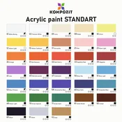 STANDART Kompozit akrilna barva - 66 Yellow-green