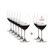 RIEDEL VERITAS CABERNET/MERLOT Caše za crveno vino, 6+2 komada, 709ml