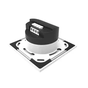 DOTLUX LED stenska svetilka za vgradnjo EASYSTAIR bela aluminij 8,2 x 8,2 cm - Hodnik - Sodobni