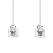 NEDIS Telefonski Kabel | RJ11 Muški – RJ11 Muški | 5.0 m | Bijeli