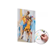 Slikanje po številkah KOBE BRYANT 24 | nizka težavnost - brez okvirja
