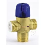 slomart Termostatski mešalni ventil z vgrajenim protipovratnim ventilom Novamix Value 70 FS DN20, moški navoj Rv 1 col