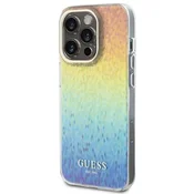 Guess GUESS IML FACETED MIRROR DISCO IRIDESCENT OVITEK ZA IPHONE 15 PRO 6.1 LUKSUZNI
