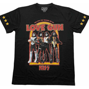 Kiss Majica Love Gun Stars Unisex Black S