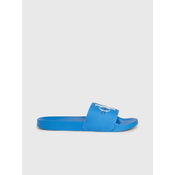 Blue Mens Slippers Calvin Klein Slide Monogram