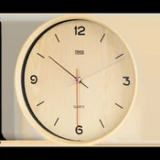 Analogna stenska ura 30cm svetlo rjava