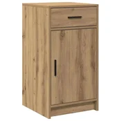 Vidaxl Strani šal Umetni hrast 40 x 40,5 x 75 cm Konstruiran les