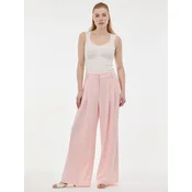 Light Pink Womens Wide Trousers ORSAY - Womens