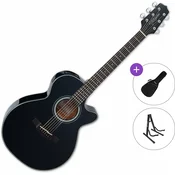 Takamine GF30CE-BLK Standard SET Black Elektro-akusticna jumbo