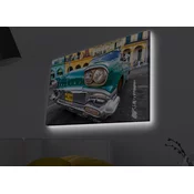 Opviq Slika na platnu sa LED osvetljenjem 45x70cm