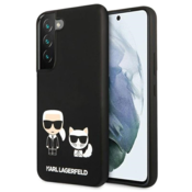 KARL LAGERFELD KLHCS22MSSKCK za Samsung Galaxy S22 Plus 5G črn silikonska zaščita - Full Bodies