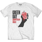Green Day American Idiot White S Majica