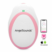 AngelSounds Mini FETAL DOPPLER z aplikacijo in ultrazvočnim gelom