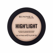 Rimmel Highlight kompaktni highlighter u prahu nijansa 001 Champagne 8 g