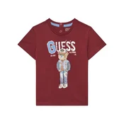 Guess Majica N5YI22 K8HM4 Bordo rdeča Regular Fit