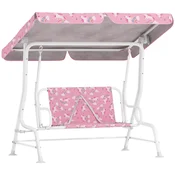 Homestar Otroška vrtna gugalnica za 2 osebi 112x75x120 cm roza