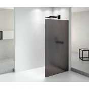 POLYSAN ArchiTex Black Matt Dvostenska Sprchová Zástena 1362mm s Kouřovým Steklom