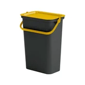 TONTARELLI koš za smeti z ročajem Moda, 10 l, črna/jantarna, 3462942