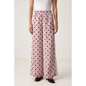 adidas Originals hlače s širokimi hlačnicami ženske Wide Leg Polka Dots