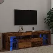TV ormaric LED boja drva 140 x 36,5 x 40 cm konstruirano drvo