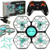 WOWO Kompakten RC dron z Wi-Fi LED lučmi in kaskaderskimi triki