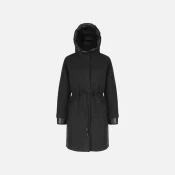 Dark Grey Womens Coat Geox Kleopy - Womens