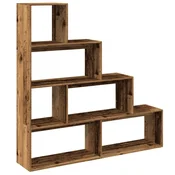 Pregrada/regal za knjige 4 razina 143,5x29x143,5cm drveni