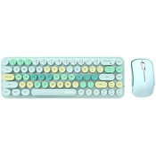 Wireless keyboard + mouse set MOFII Bean 2.4G (Green)