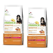 Natural Trainer Sensitive No Gluten Puppy & Junior Medium/Maxi - losos 2 x 12 kg
