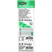 Spirala, plasticna, 51 mm, 411-450 listova, FELLOWES, 50 komada, crna 5350502