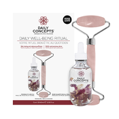 Daily Concepts Daily Well-Being Ritual dárková sada Daily Rose Quartz Facial Roller + Rose Multi-Use Oil 60 ml