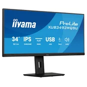 XUB3493WQSU-B6 34 IPS Ultra wide flat screen with PIP, PBP and height adjustable stand ( XUB3493WQSU-B6 )