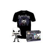 FUNKO Funko pop! & TEE: Disney - Jack Skellington - Medium - Disney: Noč pred božičem - majica - oblačila z zbirljivo vinilno figuro - Ideja za darilo - igrače in kratki rokav za odrasle Unisex, (21238688)