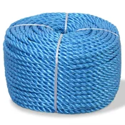 Vidaxl Zvita vrv polipropilen 16 mm 100 m modra