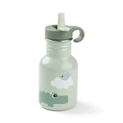 Done by Deer metalna bocica sa slamkom 350ml - Playground Green