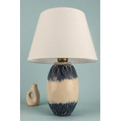 Opviq Stona lampa YL737, 27x20x41,5 cm, Plavo-bela