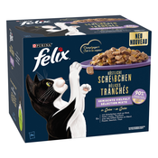 Felix Deliciously Sliced 24 x 80 g - Mješovito pakiranje (govedina, piletina, losos, tuna)
